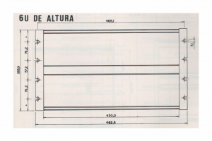 Sub-Bastidor SR-1300 - 6U de Altura