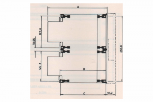 Sub-Bastidor SR-700 - 6U de Altura - Misto 2 x 3U + 6U Sub-Bastidor SR-700 - 6U de Altura - Misto 2 x 3U + 6U